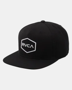 RVCA COMMONWEALTH SNAPBACK HAT Black/White Best