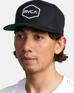 RVCA COMMONWEALTH SNAPBACK HAT Black/White Best