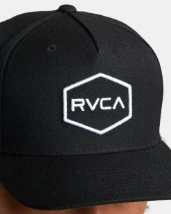 RVCA COMMONWEALTH SNAPBACK HAT Black/White Best