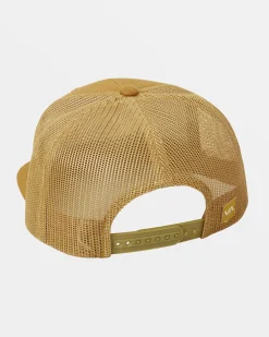 RVCA COMMONWEALTH TRUCKER HAT Camel Outlet