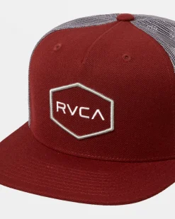 RVCA COMMONWEALTH TRUCKER HAT Wine Clearance
