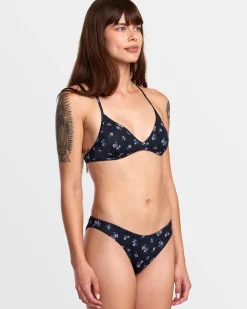 RVCA CONTEMPO CROSSBACK TRIANGLE BIKINI TOP Black Clearance