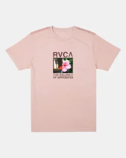RVCA CONTROL BURN TEE Pale Mauve New