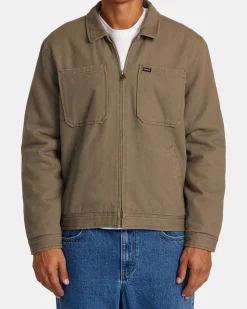 RVCA COPING JACKET Mushroom Hot