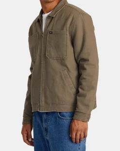 RVCA COPING JACKET Mushroom Hot