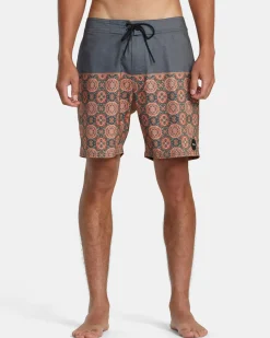 RVCA COUNTY 18" BOARDSHORTS Burnt Orange