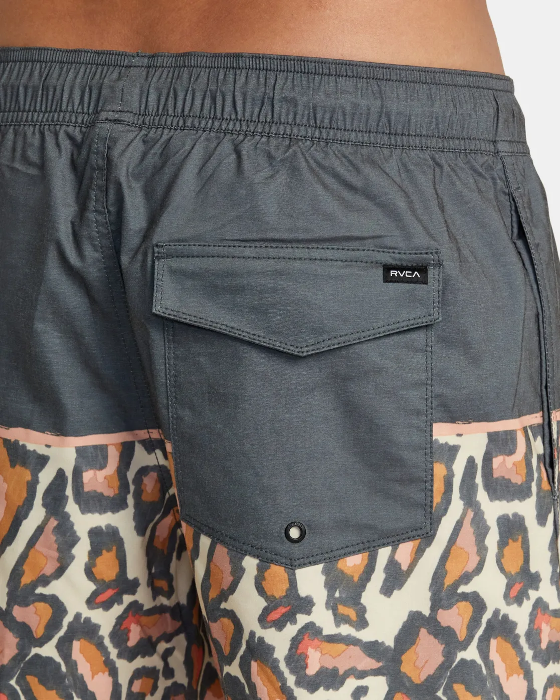 RVCA COUNTY ELASTIC WAIST 17" BOARDSHORTS RVCA Black New