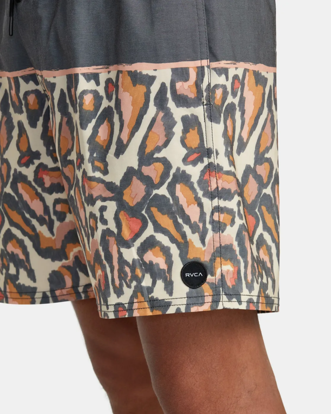 RVCA COUNTY ELASTIC WAIST 17" BOARDSHORTS RVCA Black New