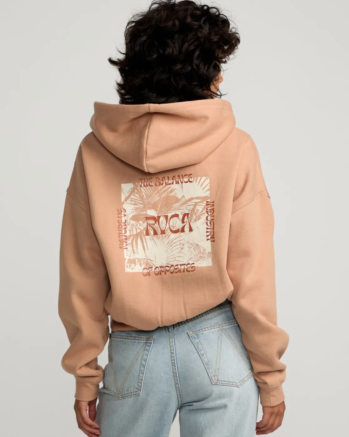 RVCA COURT ZIP HOODIE Warm Taupe Best