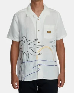 RVCA CRESCENT BAY SHORT SLEEVE SHIRT Natural Online