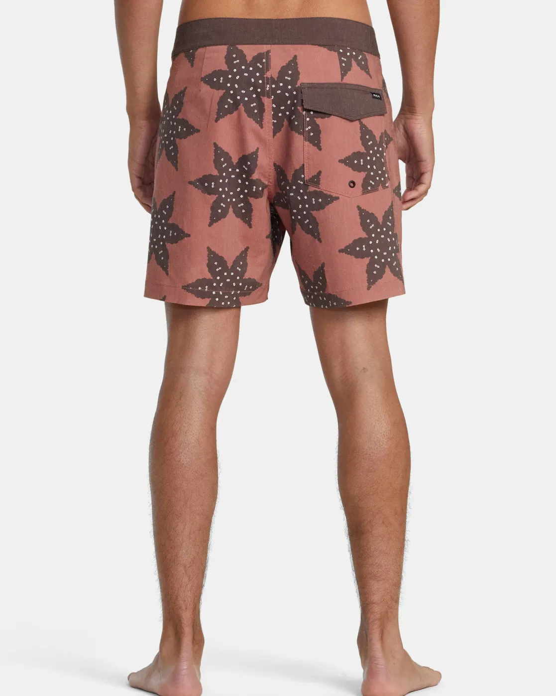 RVCA CROSS UP TRUNK 16" BOARDSHORTS Seal Brown Sale
