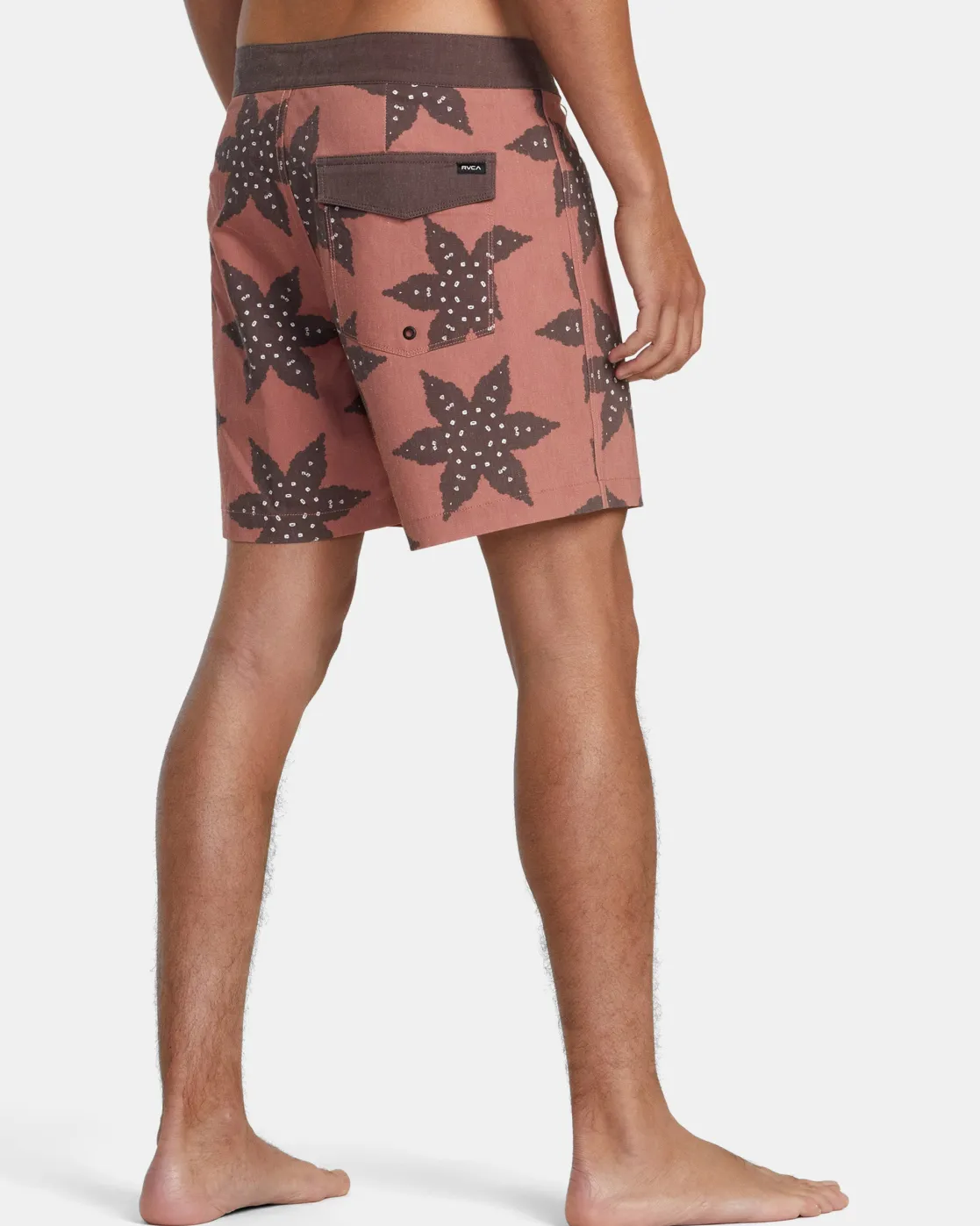 RVCA CROSS UP TRUNK 16" BOARDSHORTS Seal Brown Sale