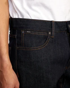 RVCA DAGGERS DENIM JEANS Dark Indigo Discount
