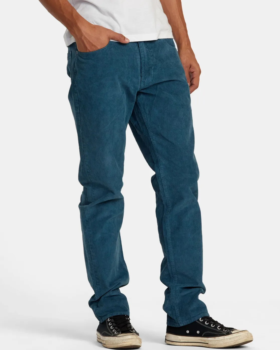 RVCA DAGGERS PIGMENT CORDUROY PANTS Duck Blue Best