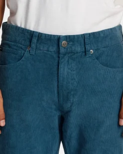 RVCA DAGGERS PIGMENT CORDUROY PANTS Duck Blue Best