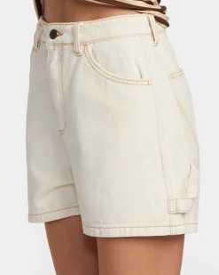 RVCA DAYSHIFT DENIM SHORTS Natural Hot