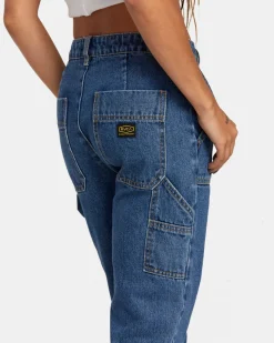 RVCA DAYSHIFT JEANS Blue Rinse Hot