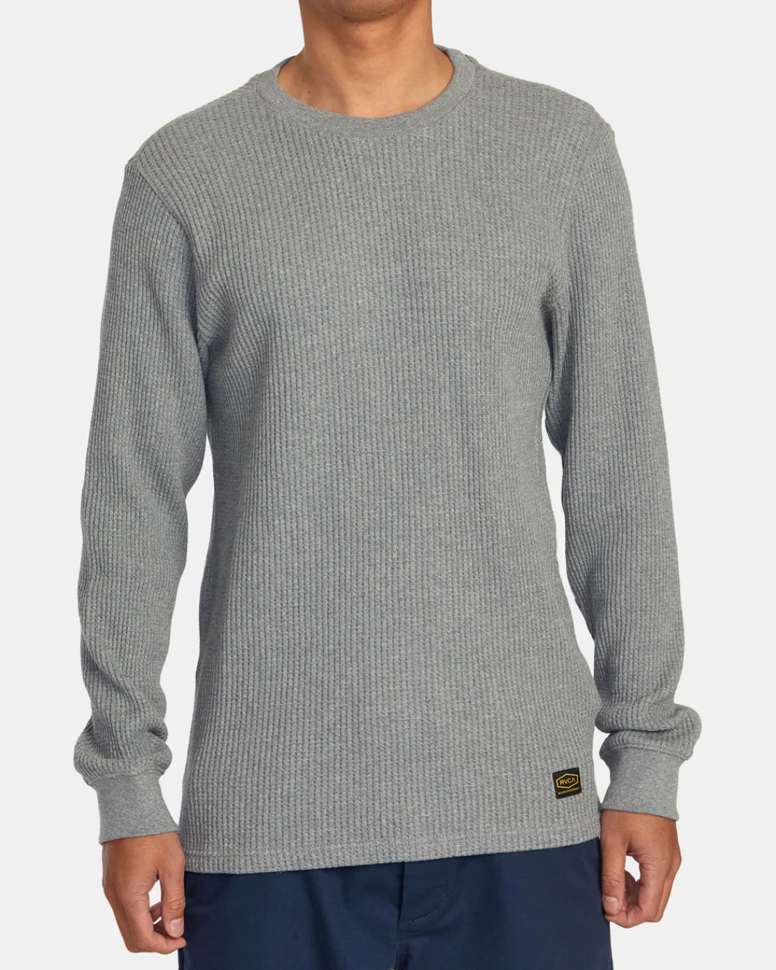 RVCA DAYSHIFT LONG SLEEVE THERMAL SHIRT Grey Noise