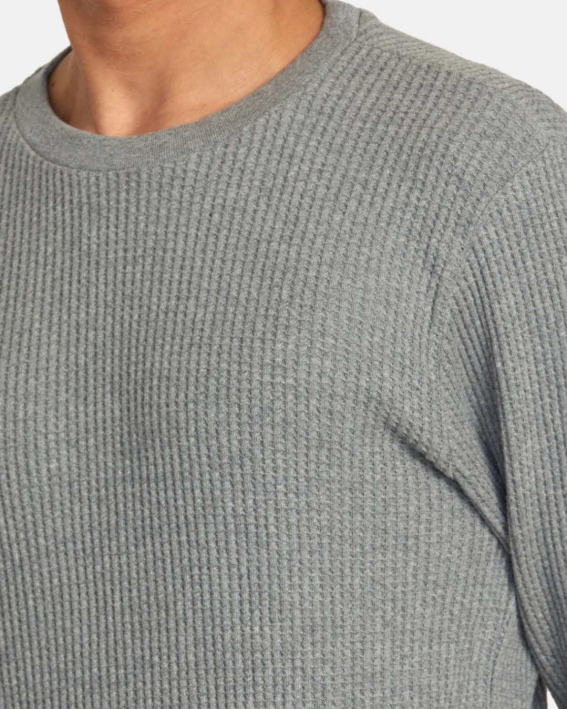 RVCA DAYSHIFT LONG SLEEVE THERMAL SHIRT Grey Noise