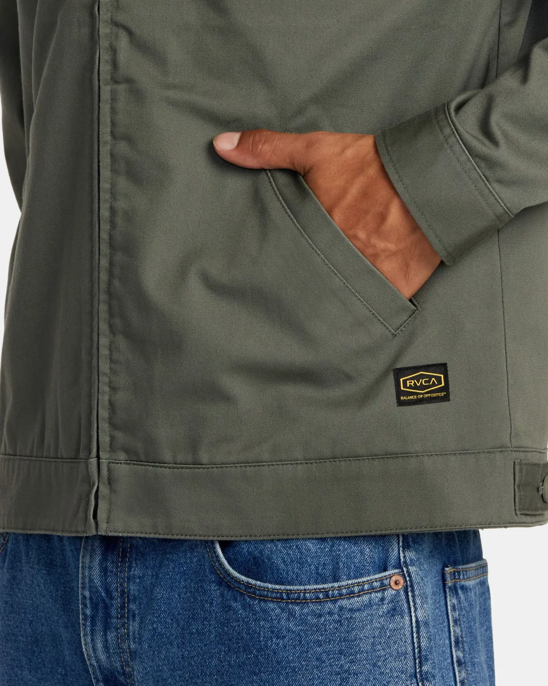 RVCA DAYSHIFT TWILL JACKET Olive Online