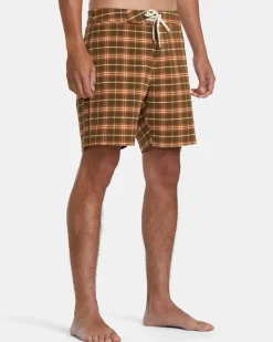 RVCA DAYTRIP BOARDSHORTS 17'' Bombay Brown New