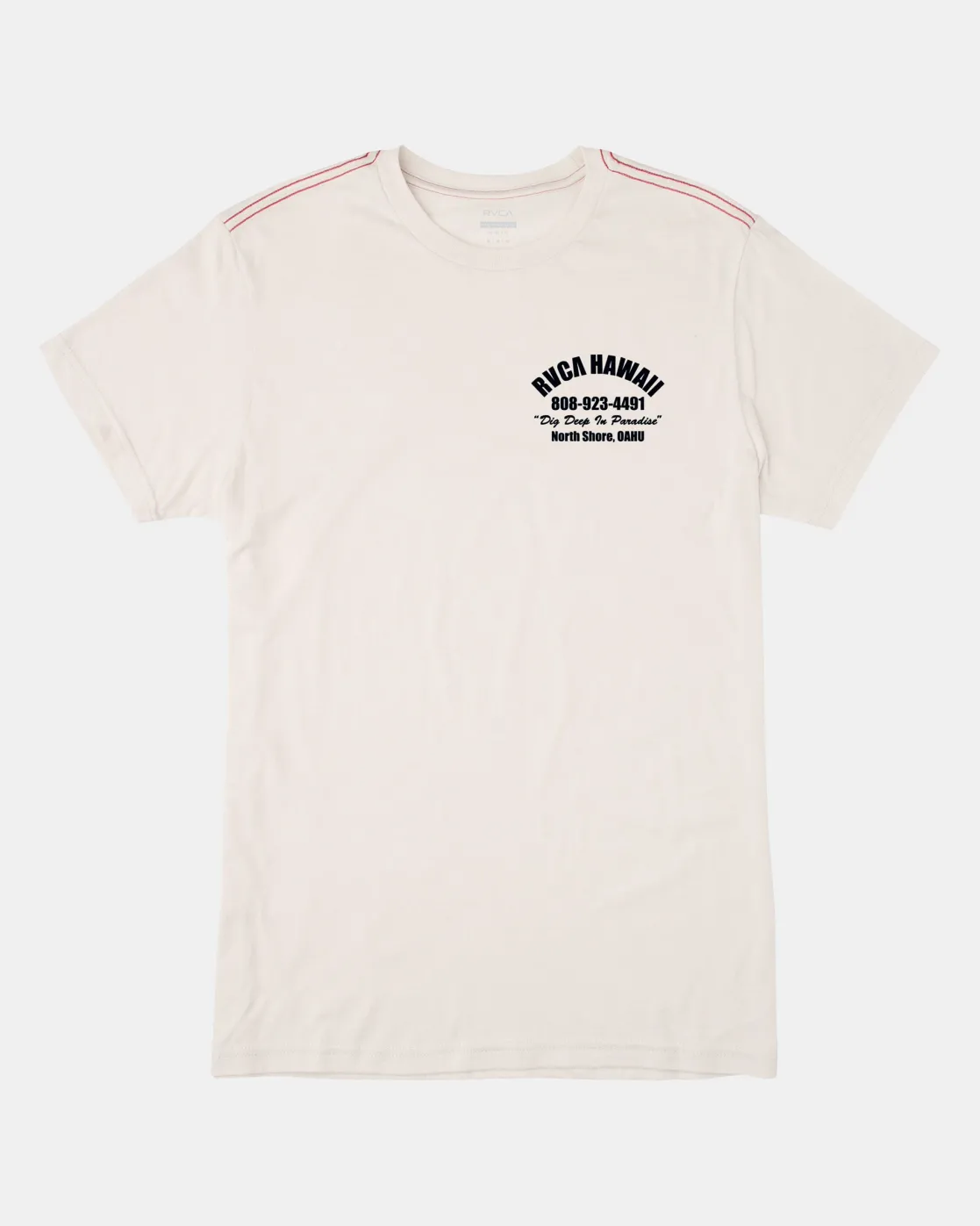 RVCA DIG DEEP TEE Antique White Clearance