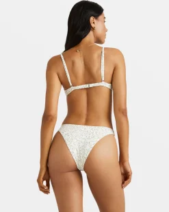 RVCA DITSY RIB TRI BIKINI TOP Whisper White Hot