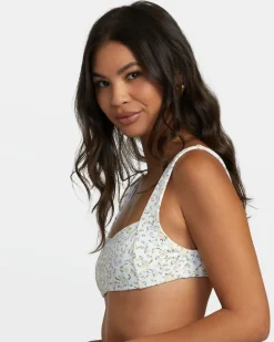 RVCA DITSY TANK BIKINI TOP Whisper White Outlet