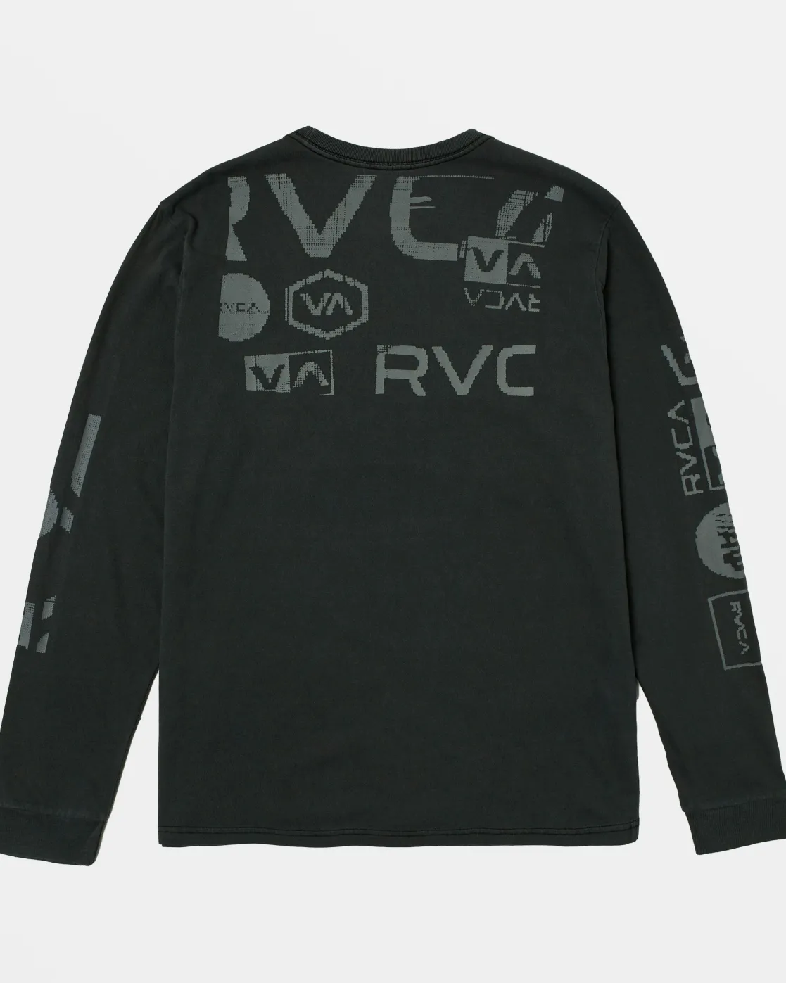 RVCA DOT MATRIX LONG SLEEVE TEE Black Clearance
