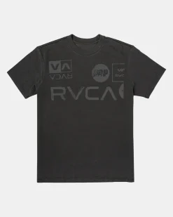RVCA DOT MATRIX SHORT SLEEVE TEE Black Outlet