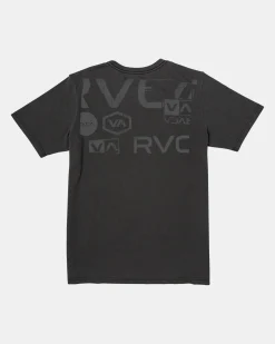 RVCA DOT MATRIX SHORT SLEEVE TEE Black Outlet