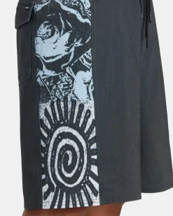 RVCA DRAIN BOARDSHORTS 20'' Black Clearance
