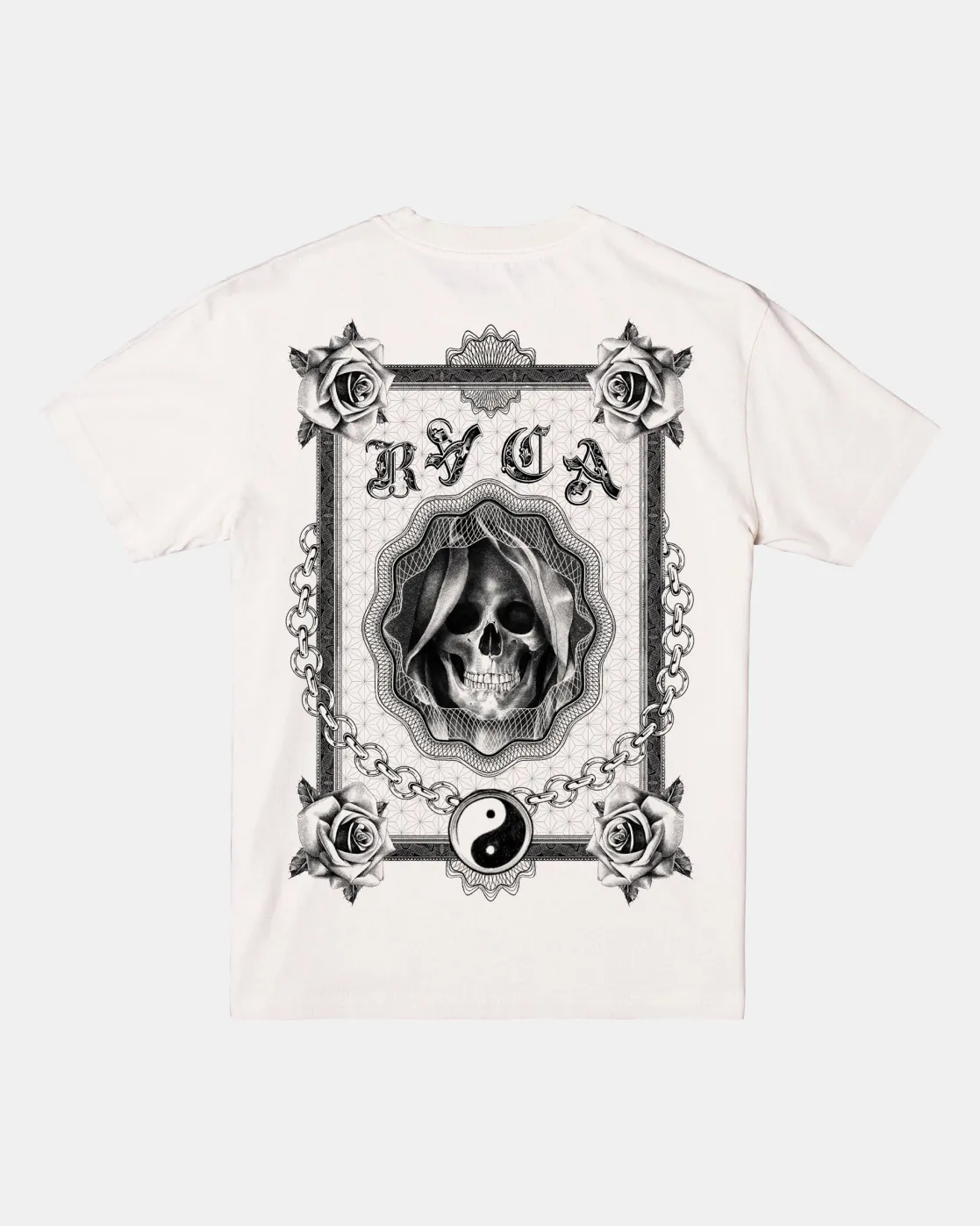RVCA DREAM REAPER TEE Silver Bleach