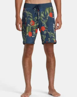 RVCA EASTERN 18" BOARDSHORTS Black Floral Sale