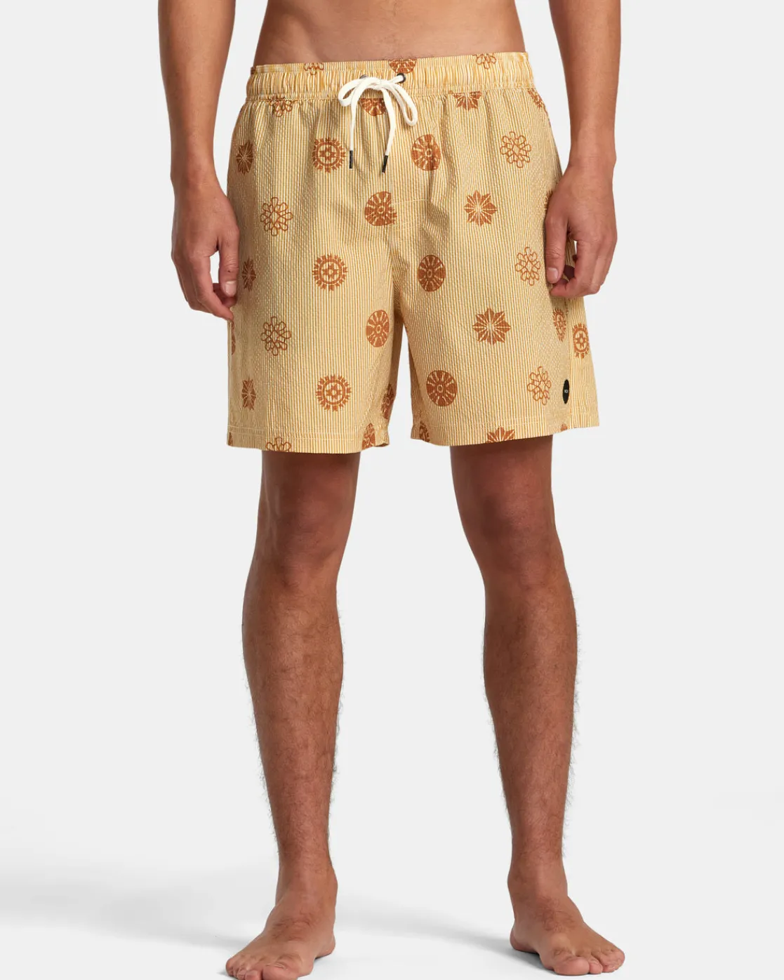 RVCA ENDLESS 17" ELASTIC WAIST SHORTS Gold Discount