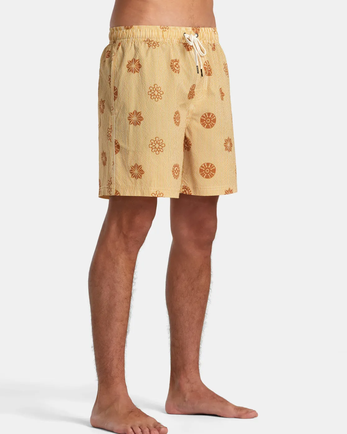 RVCA ENDLESS 17" ELASTIC WAIST SHORTS Gold Discount