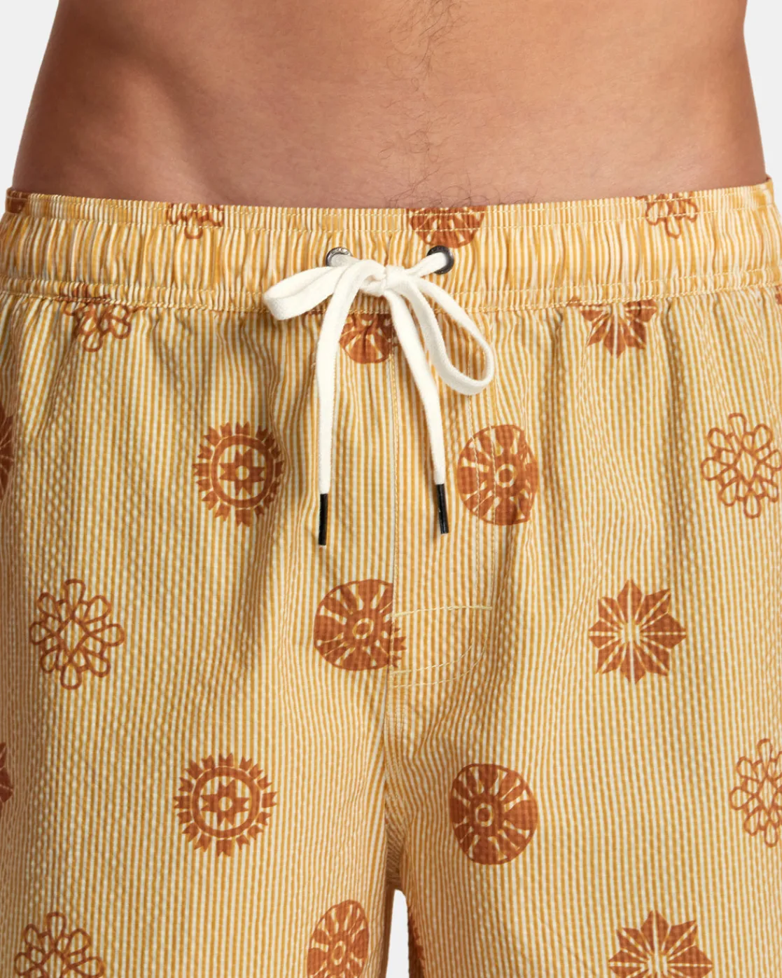 RVCA ENDLESS 17" ELASTIC WAIST SHORTS Gold Discount