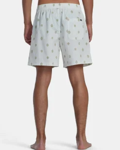 RVCA ENDLESS 17" ELASTIC WAIST SHORTS Latte