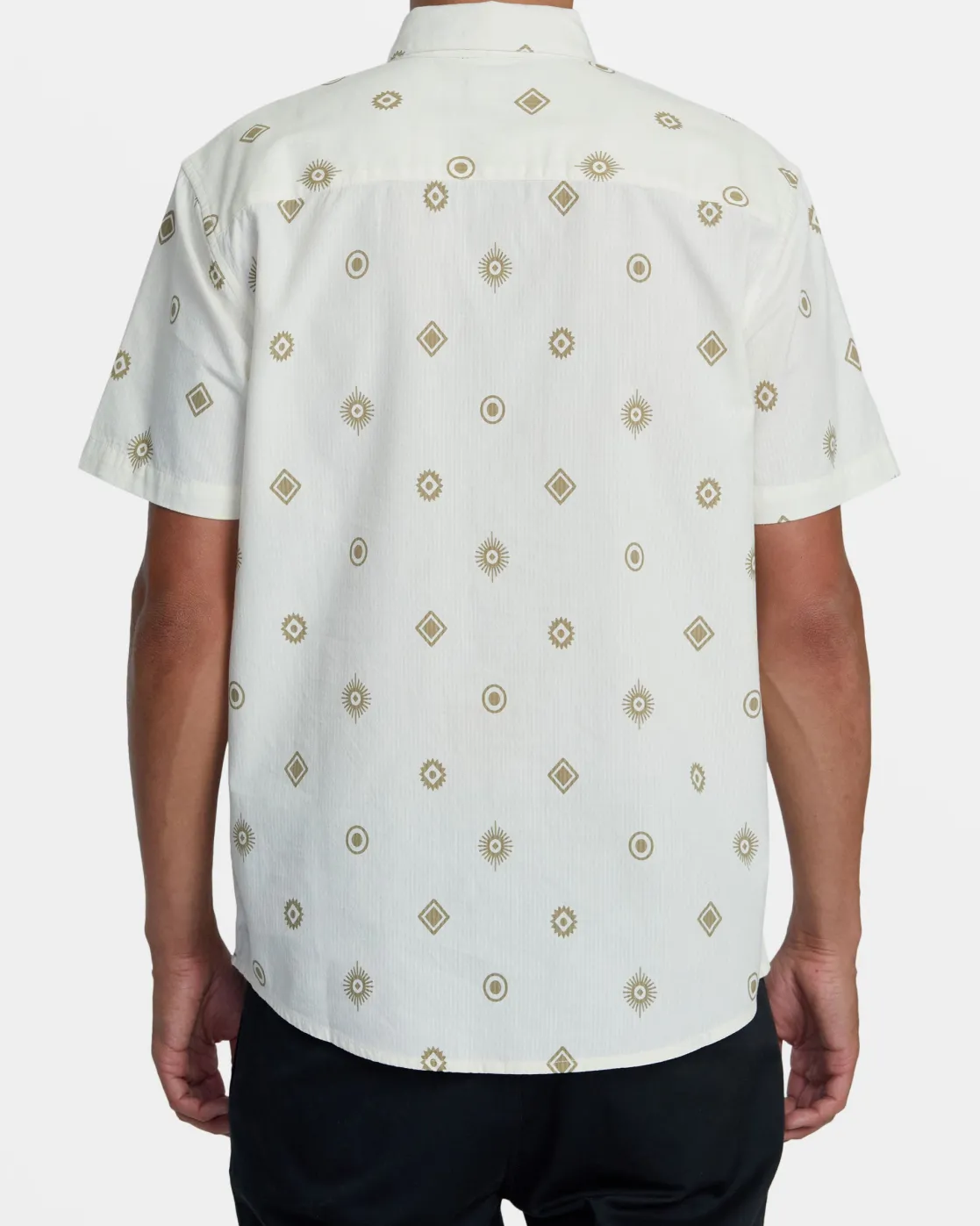 RVCA ENDLESS SEERSUCKER SHORT SLEEVE SHIRT Latte