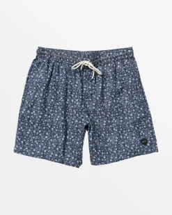 RVCA ESCAPE ELASTIC WAIST CHAMBRAY SHORTS Washed Indigo Discount
