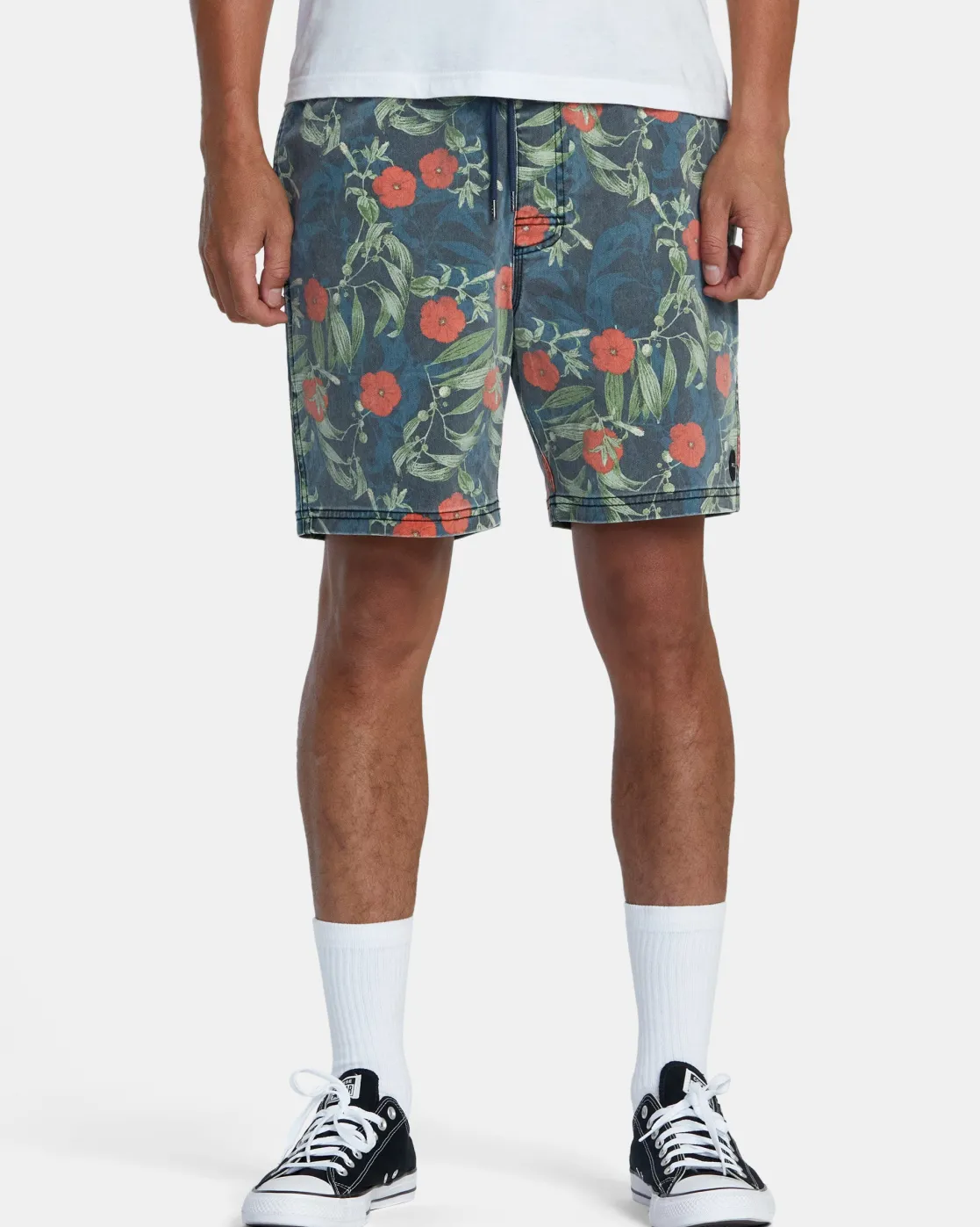 RVCA ESCAPE PRINT 17" SHORTS Moody Blue Outlet