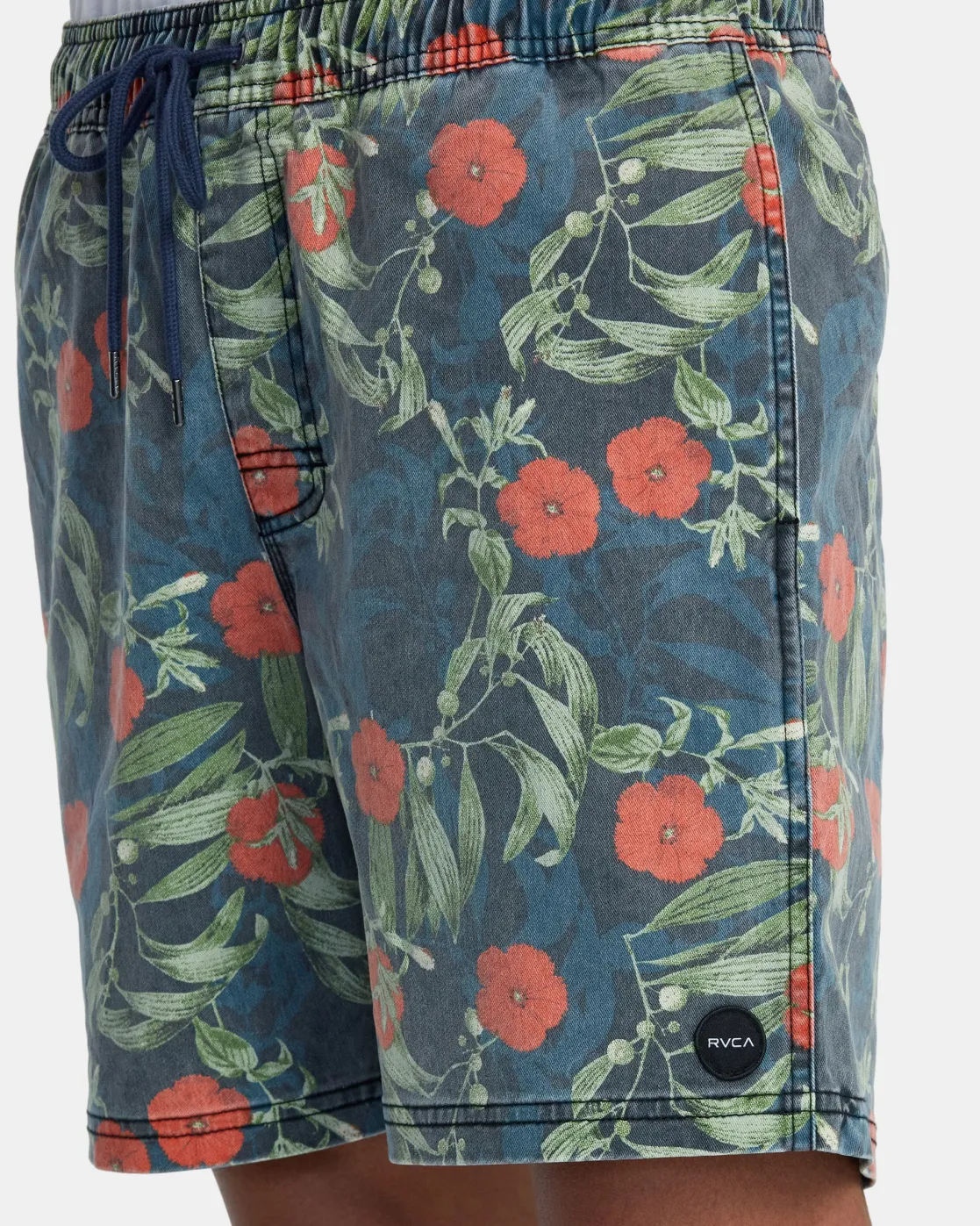 RVCA ESCAPE PRINT 17" SHORTS Moody Blue Outlet