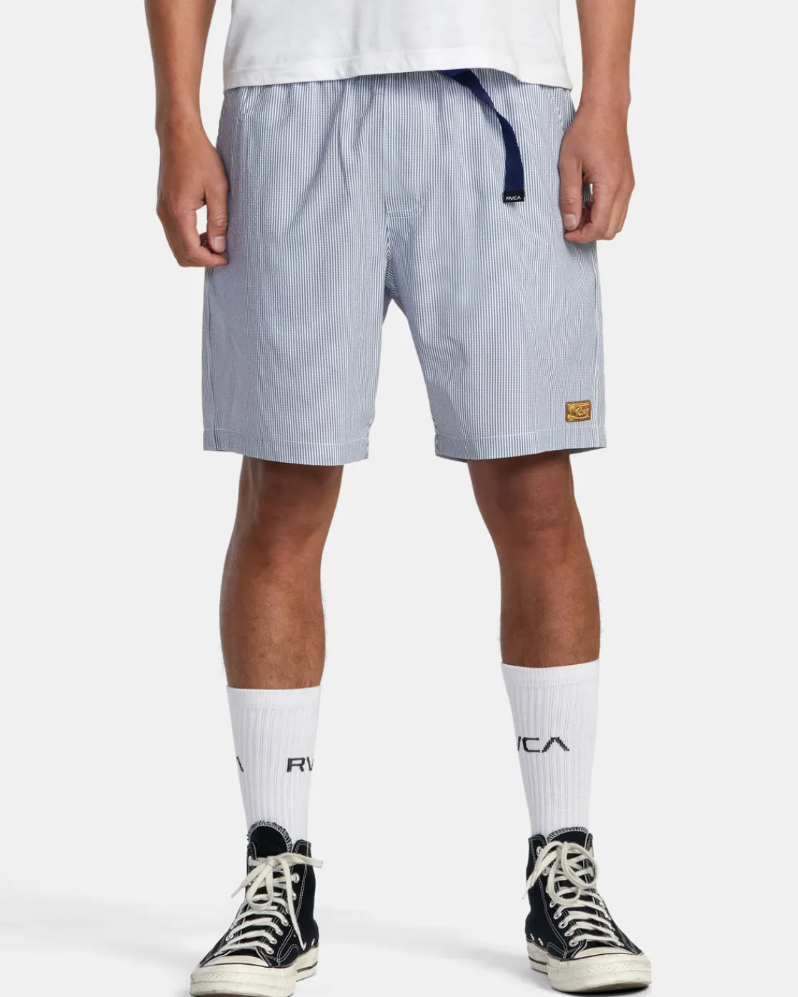 RVCA EXOTICA 18" ELASTIC WAIST SHORTS Mazarine Blue Best