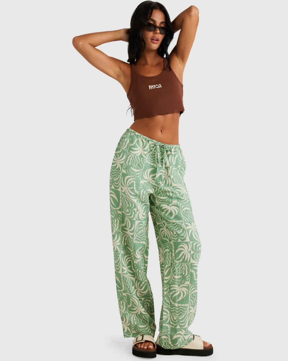 RVCA EXOTICA HOLIDAY PANT Granite Green