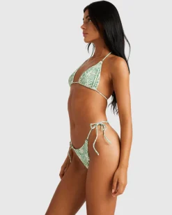 RVCA EXOTICA SKIMPY TIE SIDE Granite Green Hot