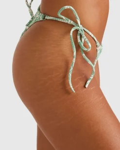 RVCA EXOTICA SKIMPY TIE SIDE Granite Green Hot