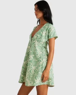 RVCA EXOTICA UNDERSTATED II DRESS Granite Green Discount