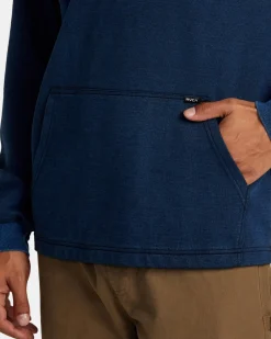 RVCA FAIRFAX FLEECE PULLOVER Indigo New