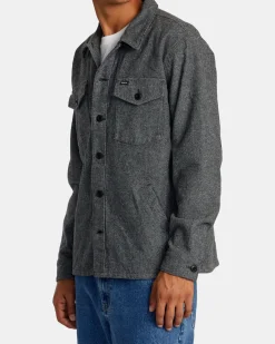 RVCA FLIGHT RISK SHIRT JACKET Smoke Heather Hot