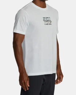 RVCA FLIP FLOW SPORT TECH TEE White Hot